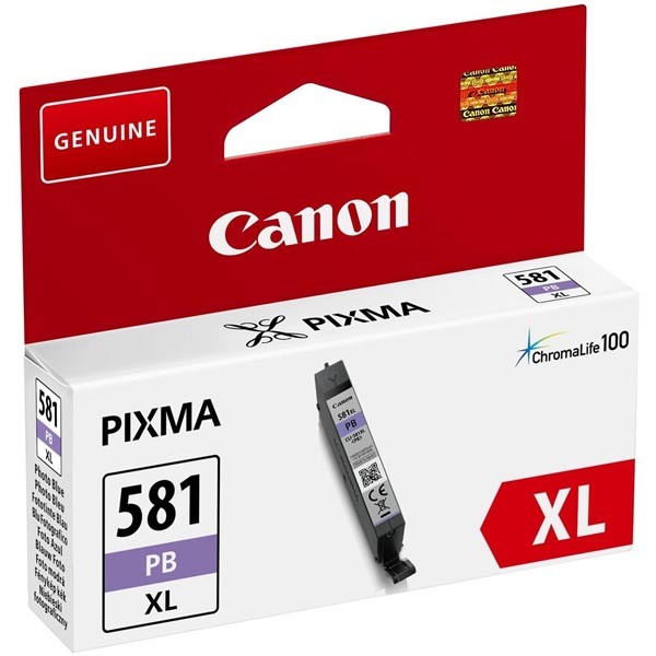 E-shop Canon originál ink CLI-581PB XL, photo blue, 8,3ml, 2053C001, very high capacity, Canon PIXMA TR7550,TR8550,TS6150,TS6151,TS8150,T, photo blue