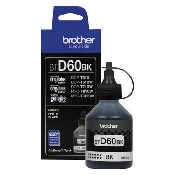 E-shop Brother originál ink BTD60BK, black, 6500str., 108ml, Brother DCP T310, DCP T510W, DCP T710W, čierna