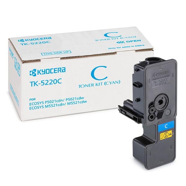 E-shop Kyocera originál toner TK-5220C, cyan, 1200str., 1T02R9CNL1, Kyocera 5521, 5521cdn, 5521cdw, O, azurová