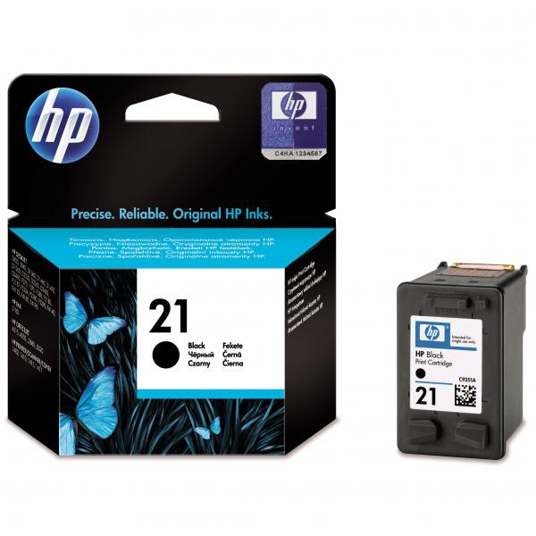 HP originál ink C9351AE, HP 21, black, blister, 150str., 5ml, HP PSC-1410, DeskJet F380, OJ-4300, Deskjet F2300