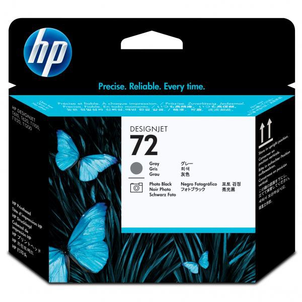 E-shop HP originál tlačová hlava C9380A, HP 72, grey/black, HP Designjet T1100, T770, čierna