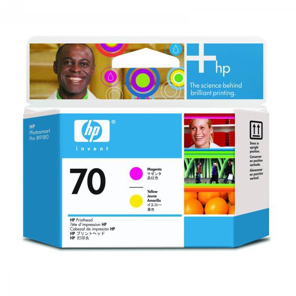 E-shop HP originál tlačová hlava C9406A, HP 70, magenta/yellow, HP Photosmart Pro B9180, Designjet Z2100, Z3100, purpurová