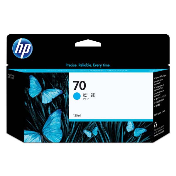 E-shop HP originál ink C9452A, HP 70, cyan, 130ml, HP Designjet Z3100, Z2100, azurová