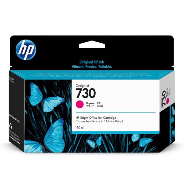 E-shop HP originál ink P2V63A, HP 730, magenta, 130ml, HP HP DESIGNJET T1600 SERIES,1700 SERIES,2600 SERIES, purpurová