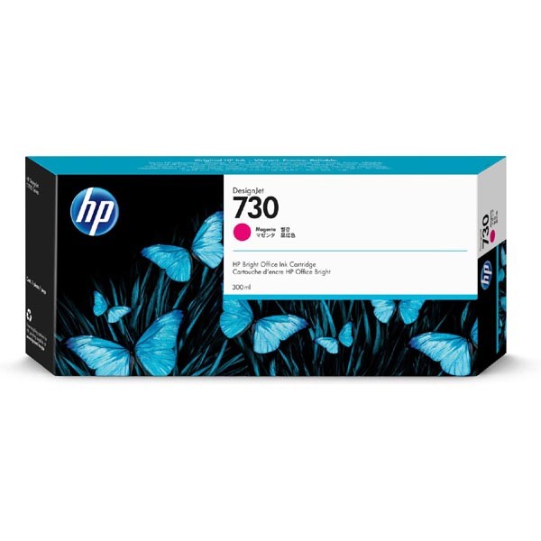 E-shop HP originál ink P2V69A, HP 730, magenta, 300ml, HP HP DesignJet T1700 44 printer series, T1700dr 44, purpurová