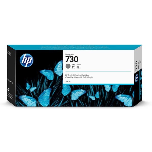 E-shop HP originál ink P2V72A, HP 730, gray, 300ml, HP HP DesignJet T1700 44 printer series, T1700dr 44, šedá