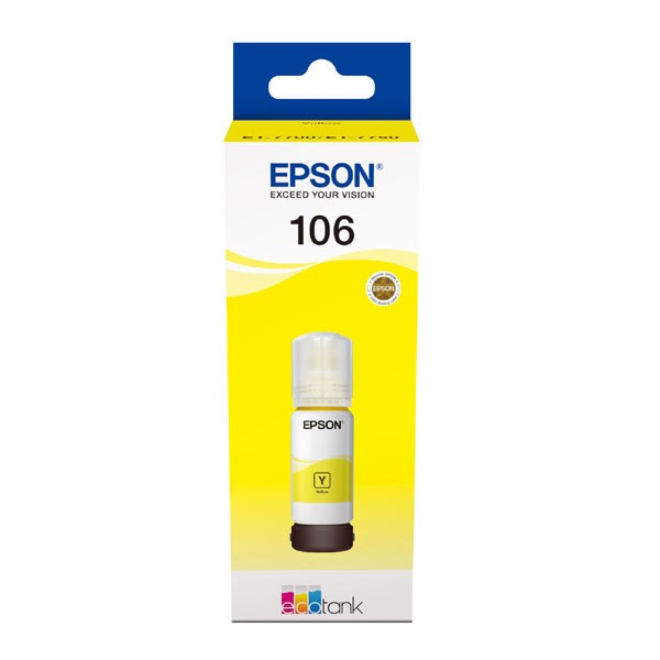 E-shop Epson originál ink C13T00R440, 106, yellow, 70ml, Epson EcoTank ET-7700, ET-7750 Express Premium ET-7750, žltá