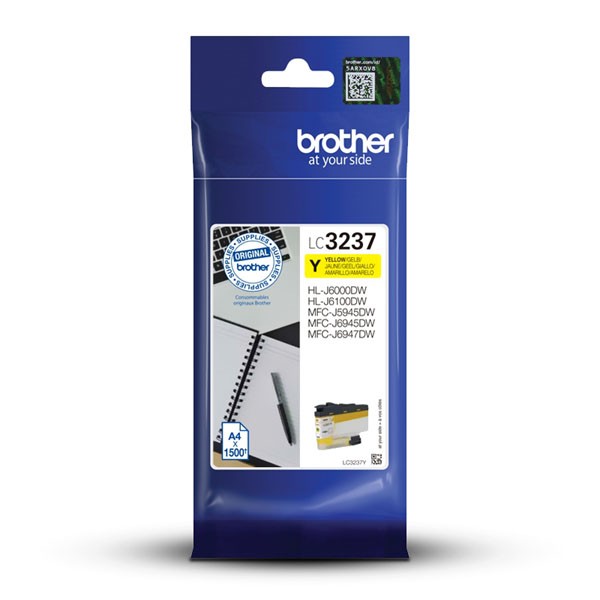 E-shop Brother originál ink LC-3237Y, yellow, 1500str., Brother MFC-J5945DW, MFC-J6945DW, MFC-J6947DW, žltá