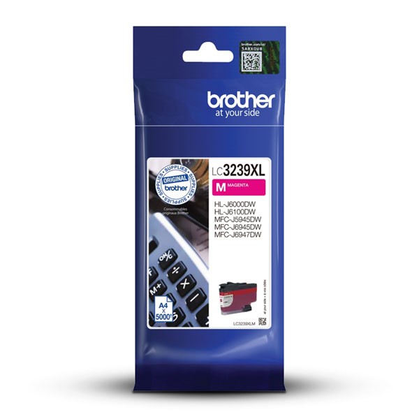 E-shop Brother originál ink LC-3239XLM, magenta, 5000str., Brother MFC-J5945DW, MFC-J6945DW, MFC-J6947DW, purpurová