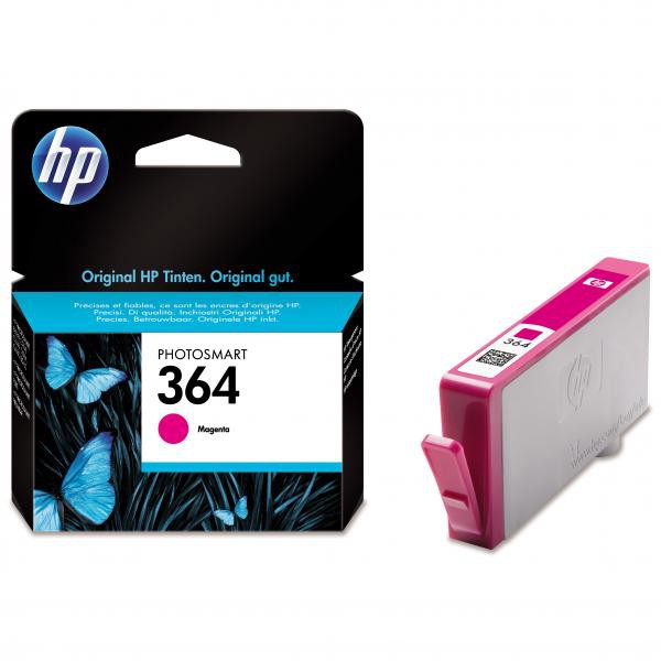 E-shop HP originál ink CB319EE, HP 364, magenta, blister, 300str., HP Photosmart B8550, C5380, D5460, purpurová