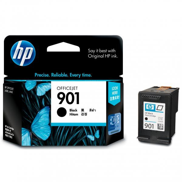 HP originál ink CC653AE, HP 901, black, 200str., 4ml, HP OfficeJet J4580, čierna