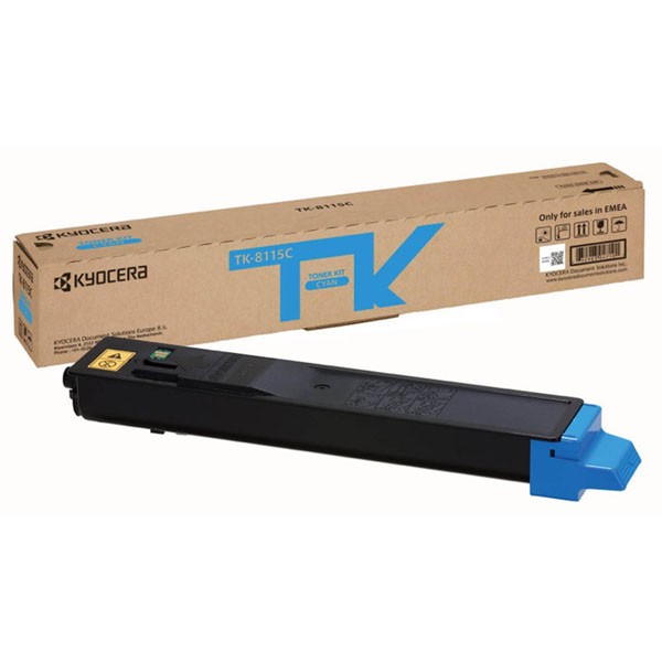 E-shop Kyocera originál toner 1T02P3CNL0, cyan, 6000str., TK-8115C, Kyocera ECOSYS M8124cidn, M8130cidn, O, azurová