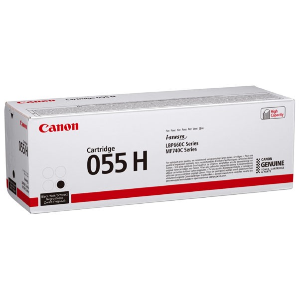 E-shop Canon originál toner 055H, black, 7600str., 3020C002, high capacity, Canon MF742Cdw, MF744Cdw, MF746Cx, LBP663Cdw, LBP664Cx, O, čierna