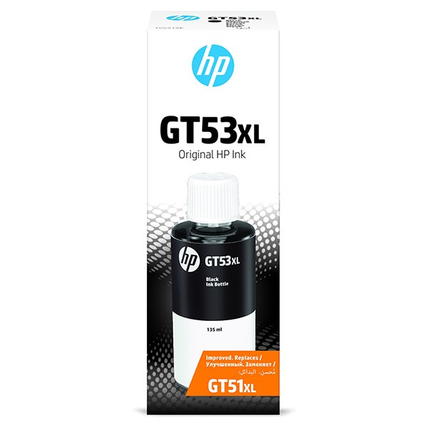 E-shop HP originál ink bottle 1VV21AE, GT53, black, 6000str., 135ml, HP Deskjet GT 5810, 5820, InkTank 115, 116, 315, čierna