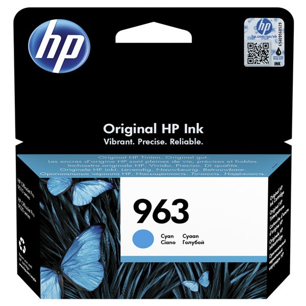 E-shop HP originál ink 3JA23AE, HP 963, cyan, 700str., 10.77ml, HP Officejet Pro 9010, 9012, 9014, 9015, 9016, 9019/P, azurová