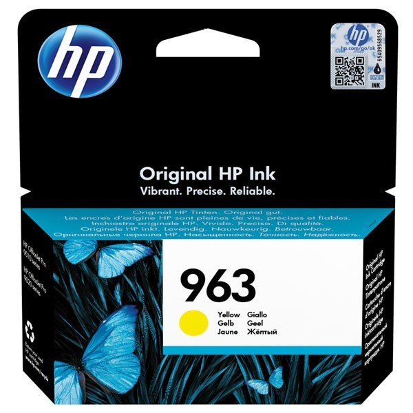 HP originál ink 3JA25AE, HP 963, yellow, 700str., 10.77ml, HP Officejet Pro 9010, 9012, 9014, 9015, 9016, 9019/P, žltá