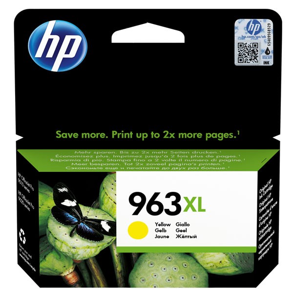 E-shop HP originál ink 3JA29AE, HP 963XL, yellow, 1600str., 22.92ml, high capacity, HP Officejet Pro 9012, 9014, 9015, 9016, 9019/P, žltá