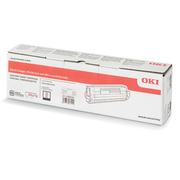 E-shop OKI originál toner 47095704, black, 5000str., OKI C824, 834, 844, O, čierna