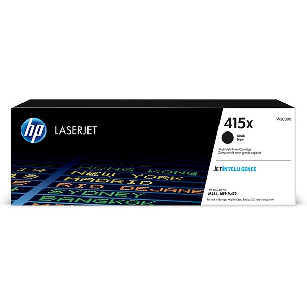 E-shop HP originál toner W2030X, black, 7500str., HP 415X, high capacity, HP Color LaserJet Pro M454, MFP M479, O, čierna