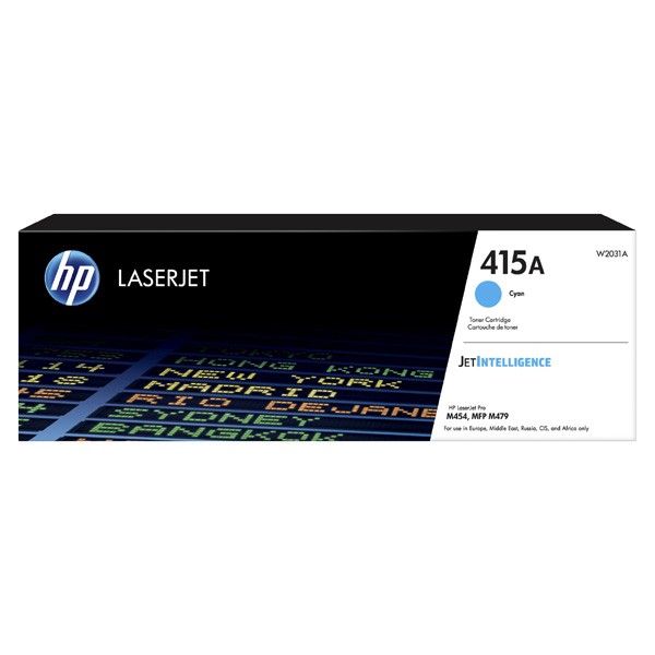 E-shop HP originál toner W2031A, cyan, 2100str., HP 415A, HP Color LaserJet Pro M454, MFP M479, O, azurová