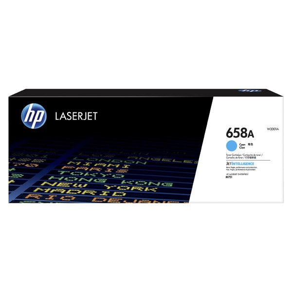 E-shop HP originál toner W2001A, cyan, 6000str., HP 658A, HP Color LaserJet Enterprise M751 Series, O, azurová