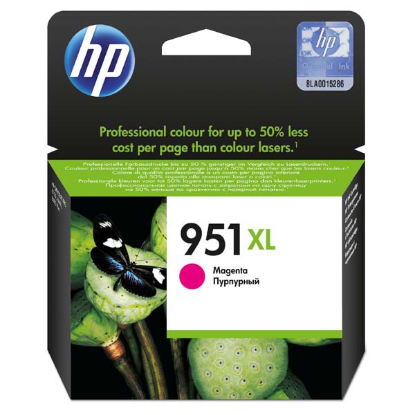 E-shop HP originál ink CN047AE, HP 951XL, magenta, 1500str., 17ml, HP Officejet Pro 276dw, 8100 ePrinter,8620, purpurová