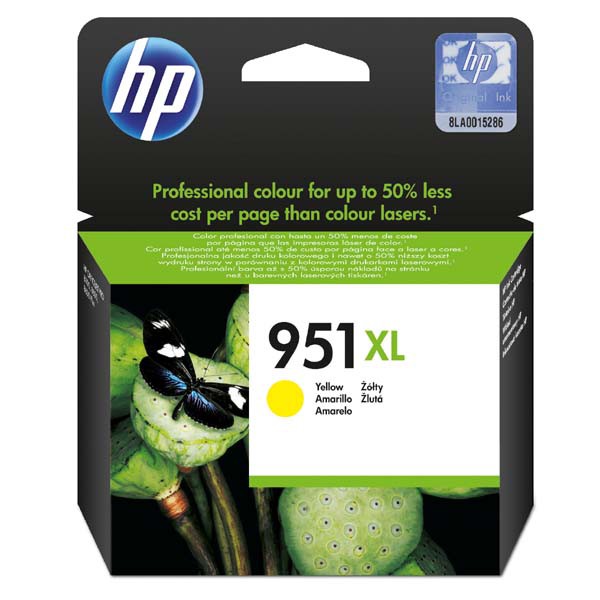 E-shop HP originál ink CN048AE, HP 951XL, yellow, 1500str., 17ml, HP Officejet Pro 276dw, 8100 ePrinter,8620, žltá