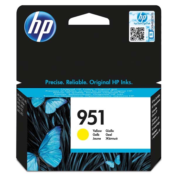 E-shop HP originál ink CN052AE, HP 951, yellow, 700str., pre HP Officejet Pro276dw, 8100 ePrinter, žltá