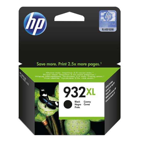 HP originál ink CN053AE, HP 932XL, black, 1000str., HP Officejet 6100, 6600, 6700, 7110, 7610, 7510, čierna