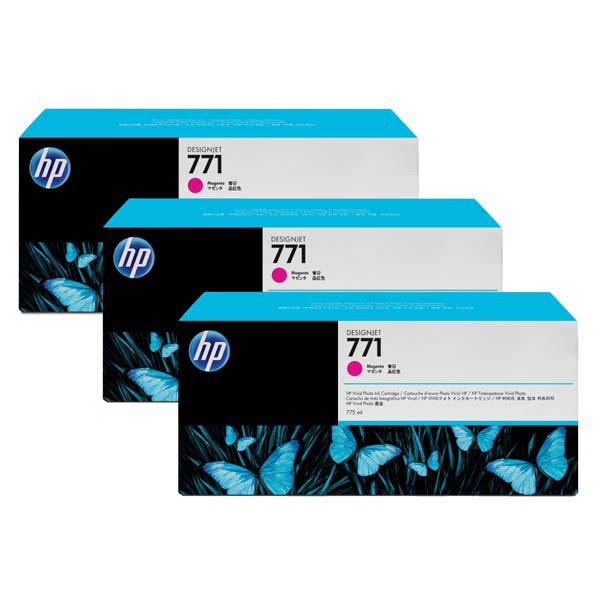 E-shop HP originál ink CR252A, magenta, 3x775ml, HP 771, HP 3-Pack, Designjet Z6200, purpurová