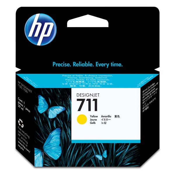 E-shop HP originál ink CZ132A, HP 711, yellow, 29ml, HP DesignJet T120, T520, žltá