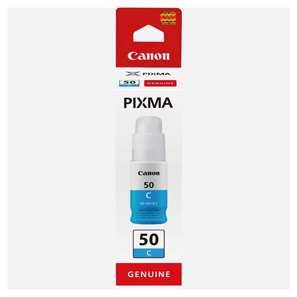 E-shop Canon originál ink GI-50 C, cyan, 7700str., 9ml, 3403C001, Canon PIXMA G5050, G6050, GM2050, azurová