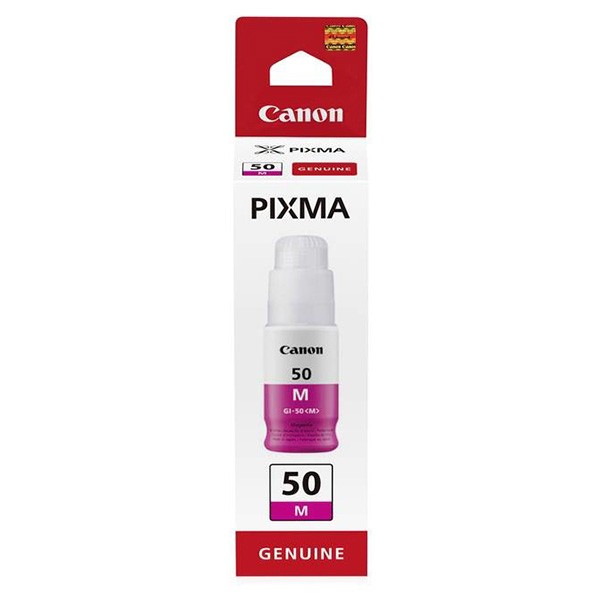 Canon originál ink GI-50 M, magenta, 7700str., 9ml, 3404C001, Canon PIXMA G5050,G6050,GM2050, purpurová