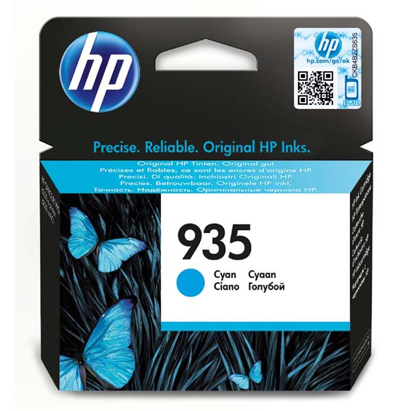 E-shop HP originál ink C2P20AE, HP 935, cyan, 400str., HP Officejet 6812,6815,Officejet Pro 6230,6830,6835, azurová