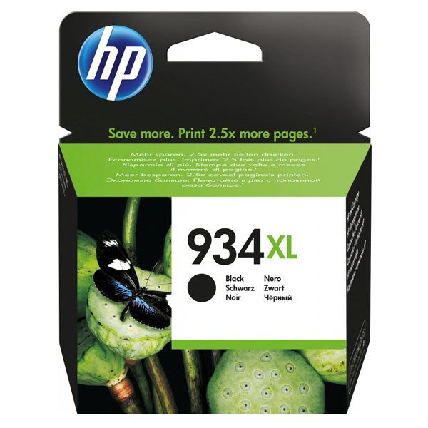 HP originál ink C2P23AE, HP 934XL, black, blister, 1000str., 25,5ml, HP Officejet 6812,6815,Officejet Pro 6230,6830,6835, čierna