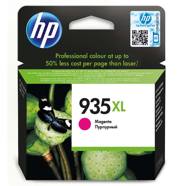 E-shop HP originál ink C2P25AE, HP 935XL, magenta, 825str., 9,5ml, HP Officejet 6812,6815,Officejet Pro 6230,6830,6835, purpurová