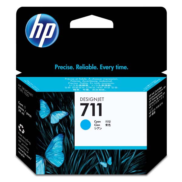 E-shop HP originál ink CZ130A, HP 711, cyan, 29ml, HP DesignJet T120, T520, azurová