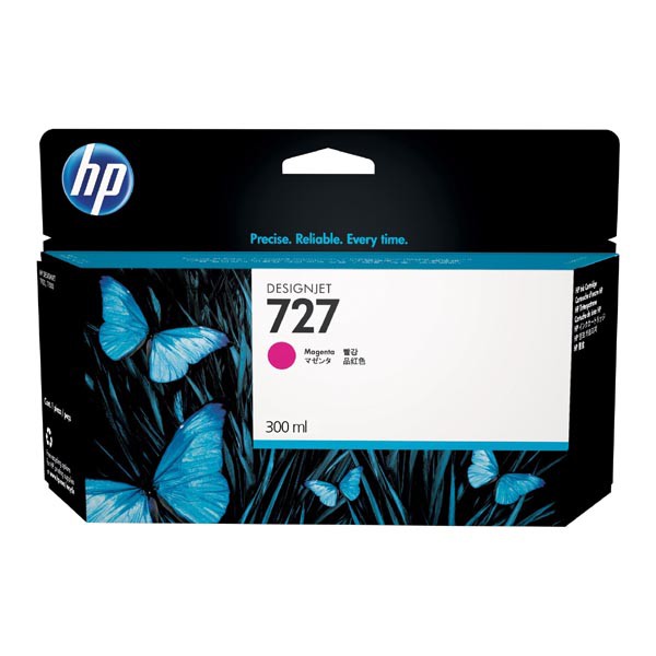 E-shop HP originál ink F9J77A, HP 727, magenta, 300ml, HP DesignJet T1530, T2530, T930, purpurová