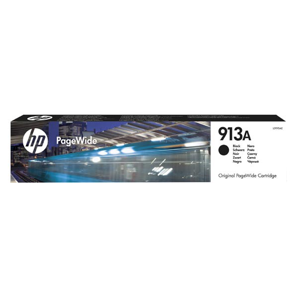 HP originál ink L0R95AE, HP 913A, black, HP PageWide Managed MFP P57750, P55250, Pro 452, 477, čierna