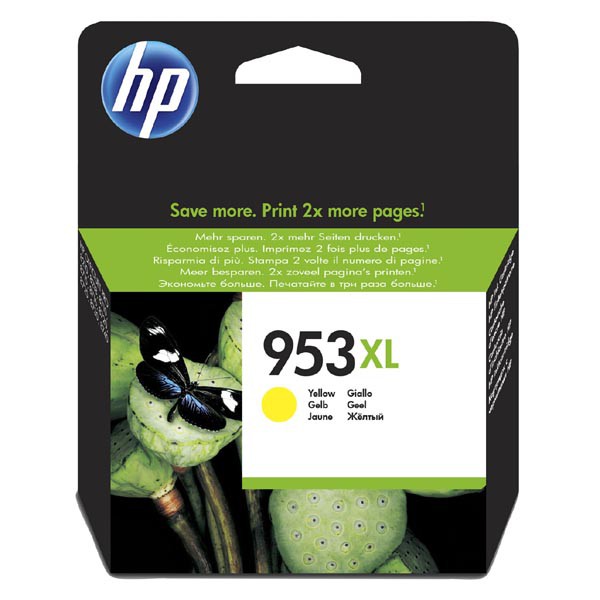 E-shop HP originál ink F6U18AE, HP 953XL, yellow, 1600str., 20ml, high capacity, HP OfficeJet Pro 8218,8710,8720,8730,8740, žltá