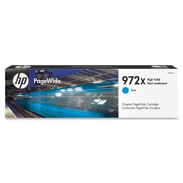 HP originál ink L0R09A, HP 981X, cyan, 10000str., 116ml, high capacity, HP PageWide MFP E58650, 556, Flow 586, azurová
