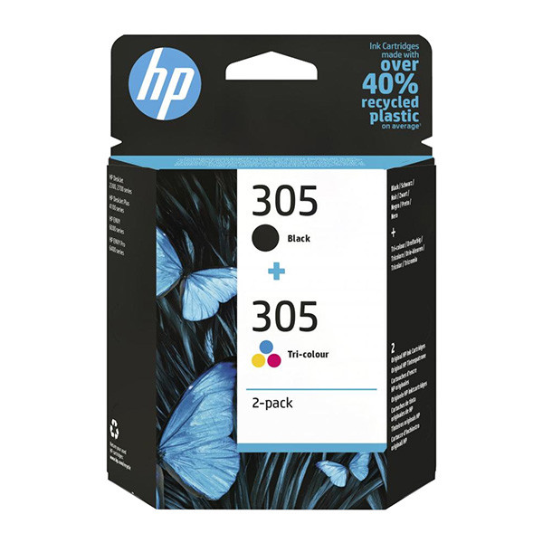 HP originál ink 6ZD17AE, HP 305, HP 2-pack DeskJet 2300, DeskJet 2710, DeskJet 2720, DeskJet
