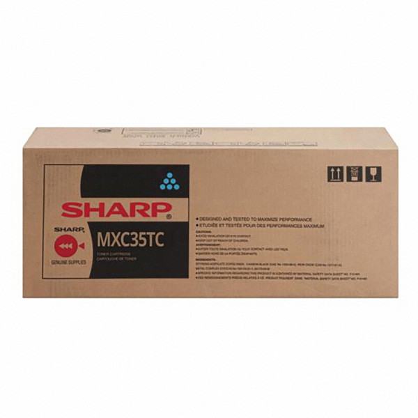 E-shop Sharp originál toner MX-C35TC, cyan, 6000str., Sharp MX-C357F, MX-C407P, O, azurová