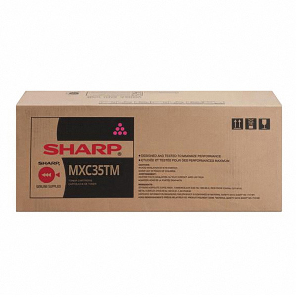 E-shop Sharp originál toner MX-C35TM, magenta, 6000str., Sharp MX-C357F, MX-C407P, O, purpurová