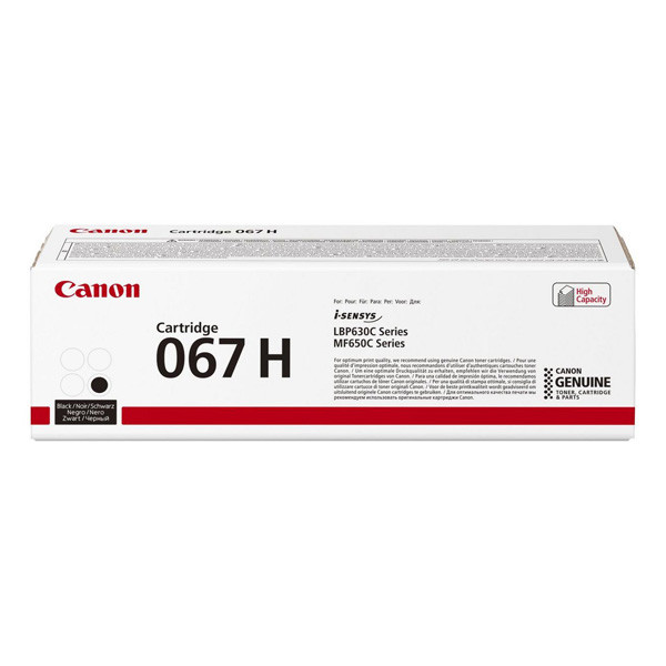 Canon originál toner 067 H BK, black, 3130str., 5106C002, Canon LBP631Cdw, LBP633Cdw, MF651Cw, MF655Cdw, MF657Cdw, O, čierna