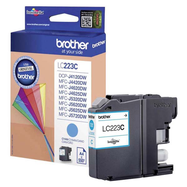 E-shop Brother originál ink LC-223C, cyan, 600str., Brother MFC-J4420DW, MFC-J4620DW, azurová