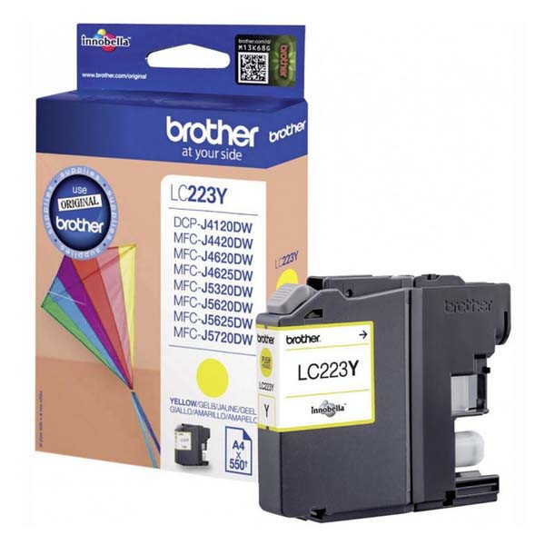 E-shop Brother originál ink LC-223Y, yellow, 600str., Brother MFC-J4420DW, MFC-J4620DW, žltá