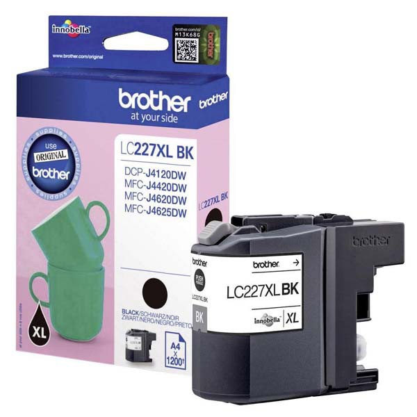 Brother originál ink LC-227XLBK, black, 1200str., Brother MFC-J4420DW, MFC-J4620DW, čierna