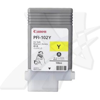 E-shop Canon originál ink PFI102Y, yellow, 130ml, 0898B001, Canon iPF-500, 600, 700, 765, žltá