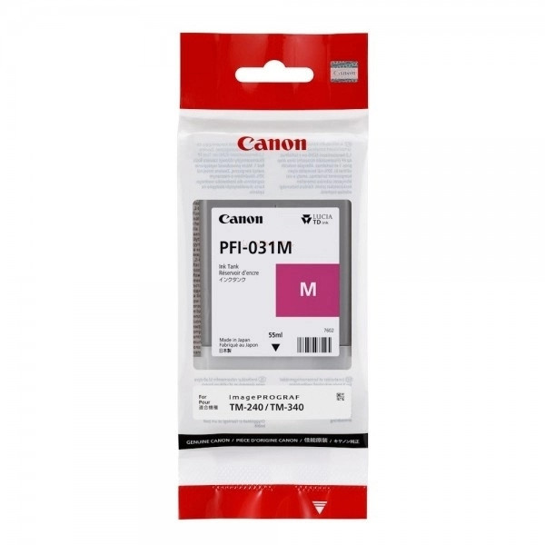 E-shop Canon originál ink PFI-031 M, magenta, 55ml, 6265C001, Canon TM-240, TM-340, purpurová